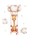 Giraffe In The Sky 21x30cm
