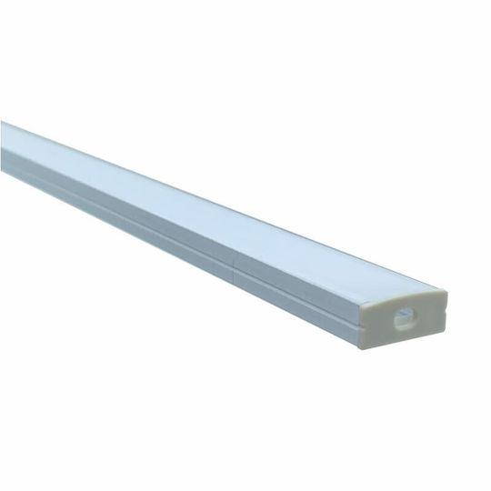 Profil de aluminiu pentru bandă LED în aer liber cu acoperire opală 30036