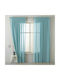 Saray Home Curtain with Pencil Pleat Light Blue KE 1940 140x280cm