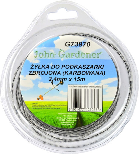 Geko G73970 Μεσινέζα Μήκους 15m και Πάχους 2.4mm