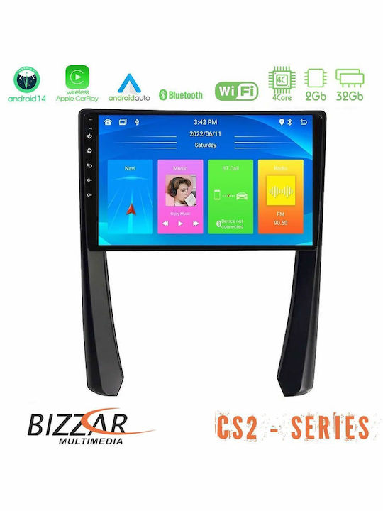 Bizzar Ηχοσύστημα Αυτοκινήτου για Porsche 911 / Cayman / Boxster 2005-2012 (Bluetooth/USB/AUX/WiFi/GPS/Apple-Carplay/Android-Auto) με Οθόνη Αφής 9"