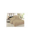 Chios Hellas Set Bettbezüge 220x240cm Übergröße mit 2 Kissenbezügen Beige 35229MZ