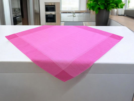 Linea Home Kariert Leinen Fuchsia 85x85cm