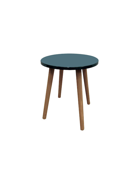 Rund Beistelltisch Vibe Holz Petrol B36xT36xH40cm