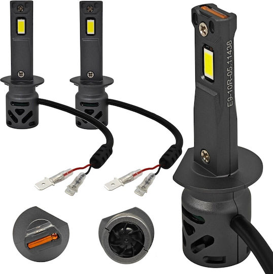 Lampen Auto H1 Canbus LED 5500K Kaltes Weiß 9-30V / 30V 2Stück