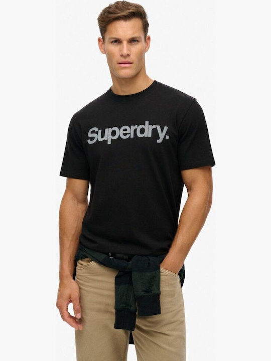 Superdry City T-shirt Μαύρη