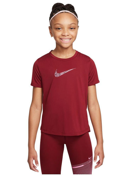 Kids' T-shirt Dri-Fit Red One Classic