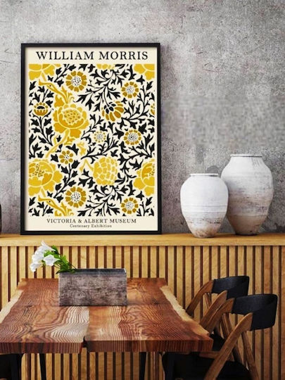 William Morris "Yellow Flower" Canvas Print 40*60 cm Canvas Only