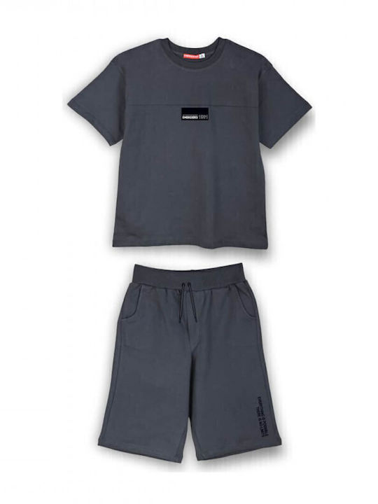 Kids' Set with Shorts Summer 2pcs Anthracite