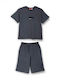Kids' Set with Shorts Summer 2pcs Anthracite