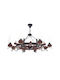 Candelabru din lemn maro Elbulgaria 8x40w 665/8h