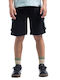 Kinder-Shorts/Bermudas Stoff Schwarz