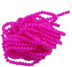 Glass Polygonal Crystal Beads Purple 6mm 90pcs 34-21