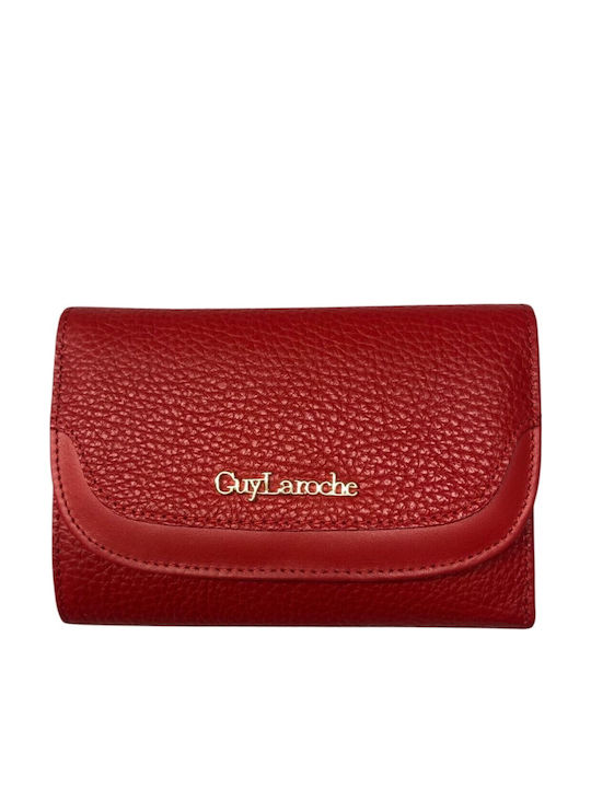 Small Leather Women's Wallet Classic with RFID Red