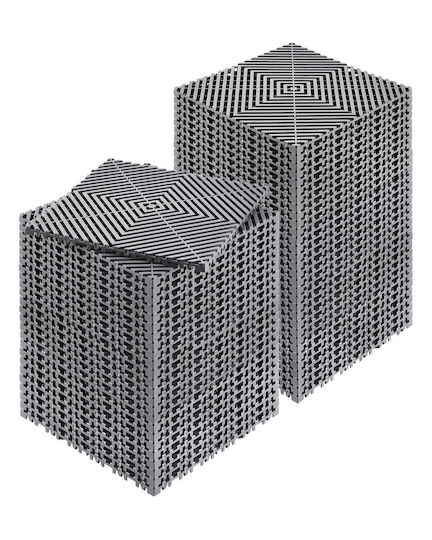 Vevor Terrassendiele für Gartenboden aus Kunststoff 30.48x30.48cm 55Stück
