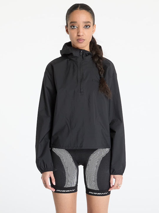 Women's Short Sports Jacket for Spring or Autumn Black