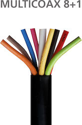 Multicoax Rg6 8+1 Ccs Pvc Καλώδιο Ομοαξονικό 100m