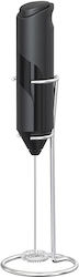 Spumantor de Lapte Mini cu Baterii Lungime Bază 22 Cm Negru