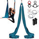 Vevor Aerial Silk & Yoga Swing 8.7 Yards Aerial Yoga Hammocks Kit 100gsm Nylon Fabric Full Rigging Hardware & Easy Set-up Guide Antigravity Flying All Levels Fitness Bodybuilding Green
