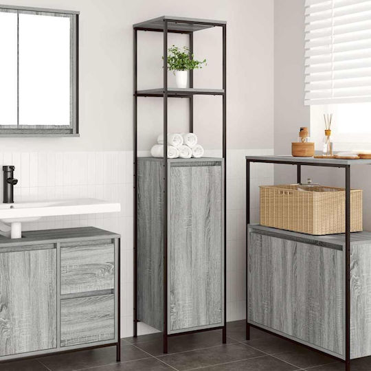 vidaXL Badezimmersäule Boden H36xB35xH165cm Sonoma