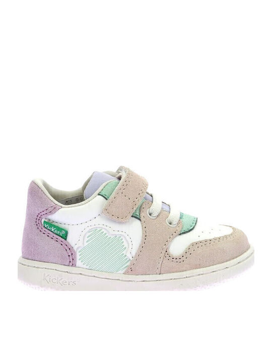 Παιδικά Sneakers με Σκρατς Λευκά