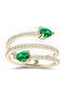 Chrilia Damen Ring mit Diamant aus Gold 18K