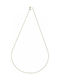Mertzios.gr Gold Chain Neck 9K Thin Thickness 1mm and Length 45cm