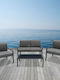 Rivian 4-Piece Outdoor Living Room Set Anthracite With Pillows E6846