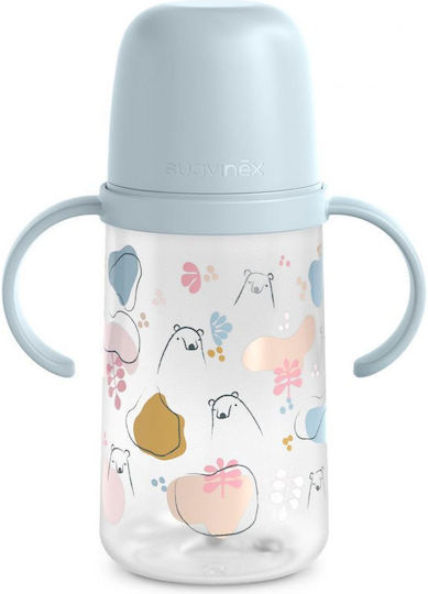 Suavinex Educational Sippy Cup Plastic with Handles Blue for 6m+m+ 270ml