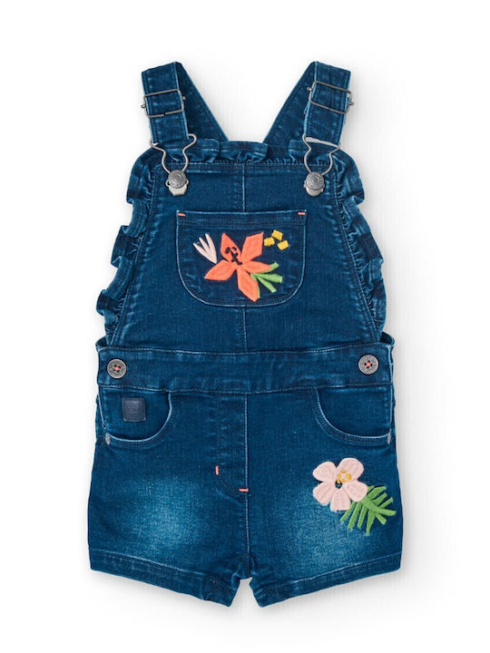 Boboli Kids' Fabric Overalls Blue