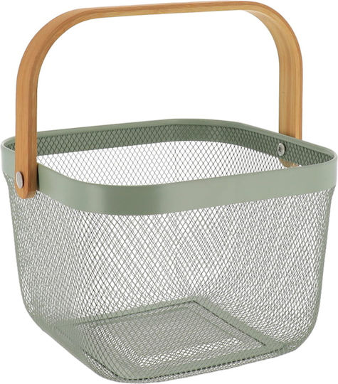 Atmosphera Кошница за съхранение Зелен 24x24x17.5см 1бр