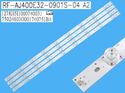 Sharp 40" Set 3pcs Led Bar Rf-aj400e32-0901s-04 A2 Sharp 40" Set 3pcs Led Bar Rf-aj400e32-0901s-04 A2