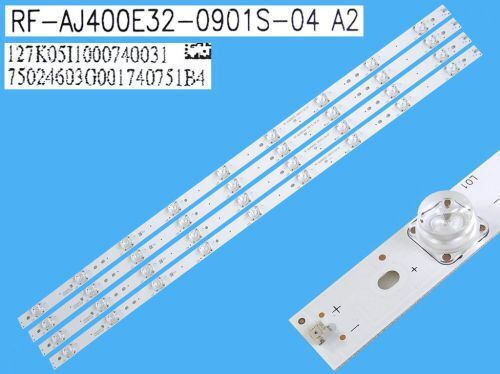 Sharp 40 Inch Set of 3 Led Backlight Bars Rf-aj400e32-0901s-04 A2