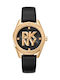 Chambers Women's Watch with Black Leather Strap