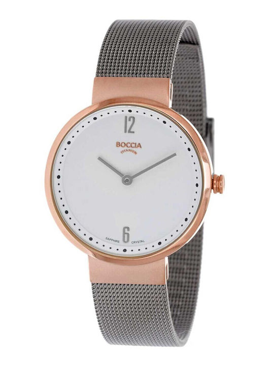 Boccia Women's Watch with Gray Metal Bracelet