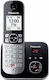 Panasonic KX-TG6861 Schnurlostelefon mit Griechischem Menü Schwarz