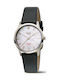 Women's Watch with Black Leather Strap