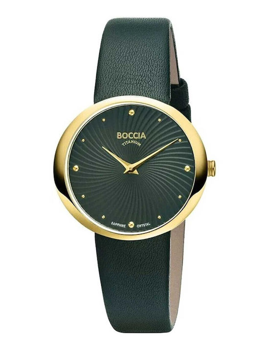 Boccia Γυναικείο Ρολόι 32mm Μπαταρίας με Πράσιν...