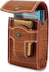 Firedog Tobacco Pouch With Snap Closure 18x15cm Tobacco Brown