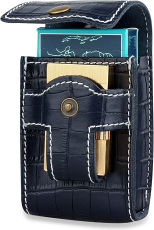 Firedog Cigarette Case Blue