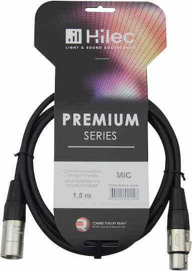Hilec Clpro-xmxf/1.5 Καλωδιο Μικροφωνου Μηκους 1.5m
