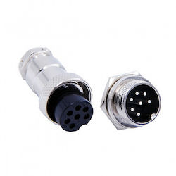 #46425 Gx16 7pin Female Circular Aviation Socket Plug