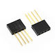 #46440 4 Pin Female 11mm Tall Stackable Header Connector