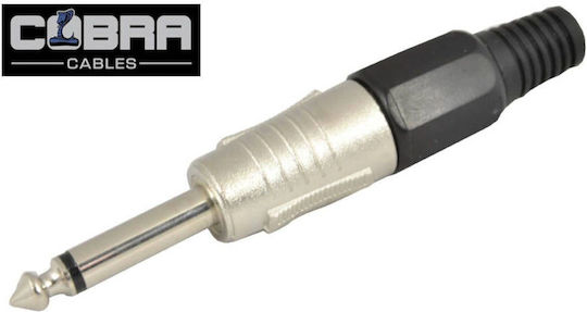 Cobra 1/4" Mono Male Jack 6.35mm Plug Mono 1/4" Male Plug 6.3mm Connector Ckx-006