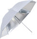 Leinox Schirm Weiß Silber 91cm