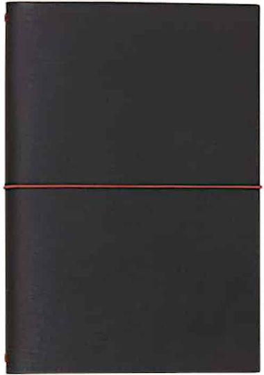 Paper Republic Grand Voyageur XL Σημειωματάριο 24 Φύλλων με Λευκές Σελίδες με Λάστιχο Μαύρο 150x210mm