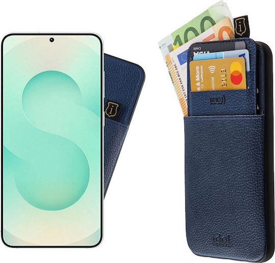 Idol 1991 Anti-rfid Brieftasche Leder Blau (Galaxy S25+)