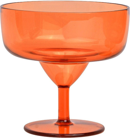 Here's How The Rue Set Pahare Margarita / Cocktail Plastic Portocalii 384ml 4 Bucăți