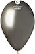 Balon din latex gri spațial lucios de 12"