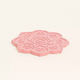 Hexagonal Coaster Flower Dusty Rose 10.5 X 11 X...